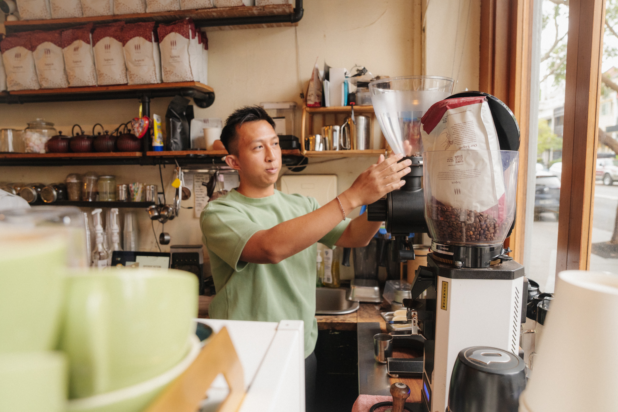 Grinding Coffee Beans